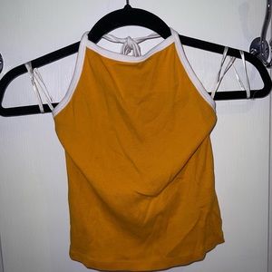 Yellow halter top